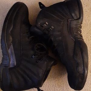 All black jordan 12s